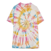 LOEWE Tie Dye Smiling Face Printing Short Sleeve Unisex Multicolor H616341X79-9990