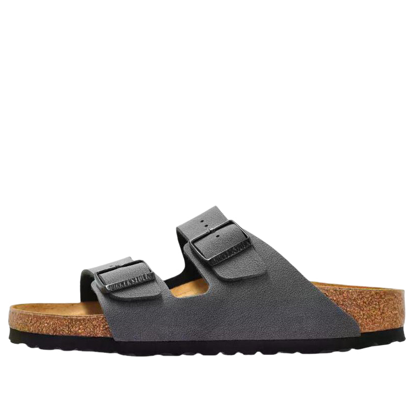 Birkenstock Arizona Birkibuc 'Velvet Gray Black Buckles' 1032023