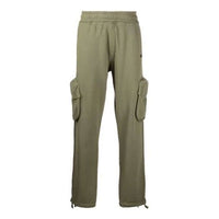 Men's Off-White FW21 Solid Color Cargo Pocket Sports Pants/Trousers/Joggers Loose Fit Brown OMCH036F21FLE0015510