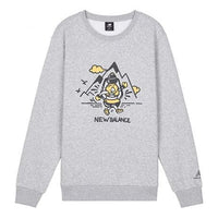 New Balance Logo Crew-neck Versatile Jumper Grey AMT03341-AG