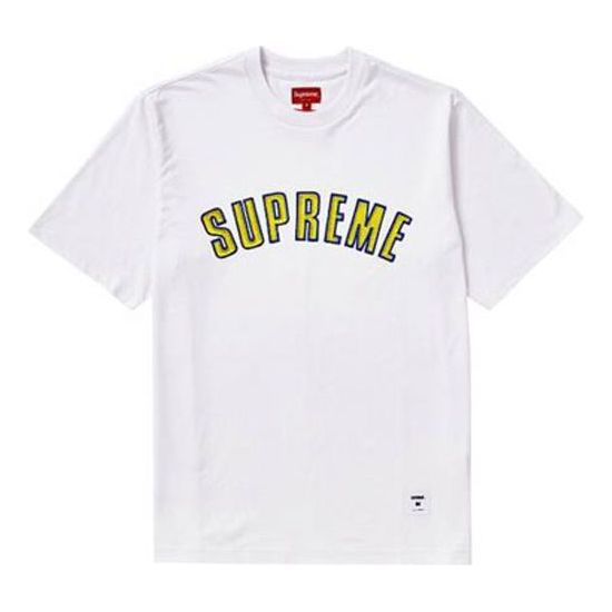 Supreme FW18 Printed Arc SS Top White Logo Tee SUP-FW18-574