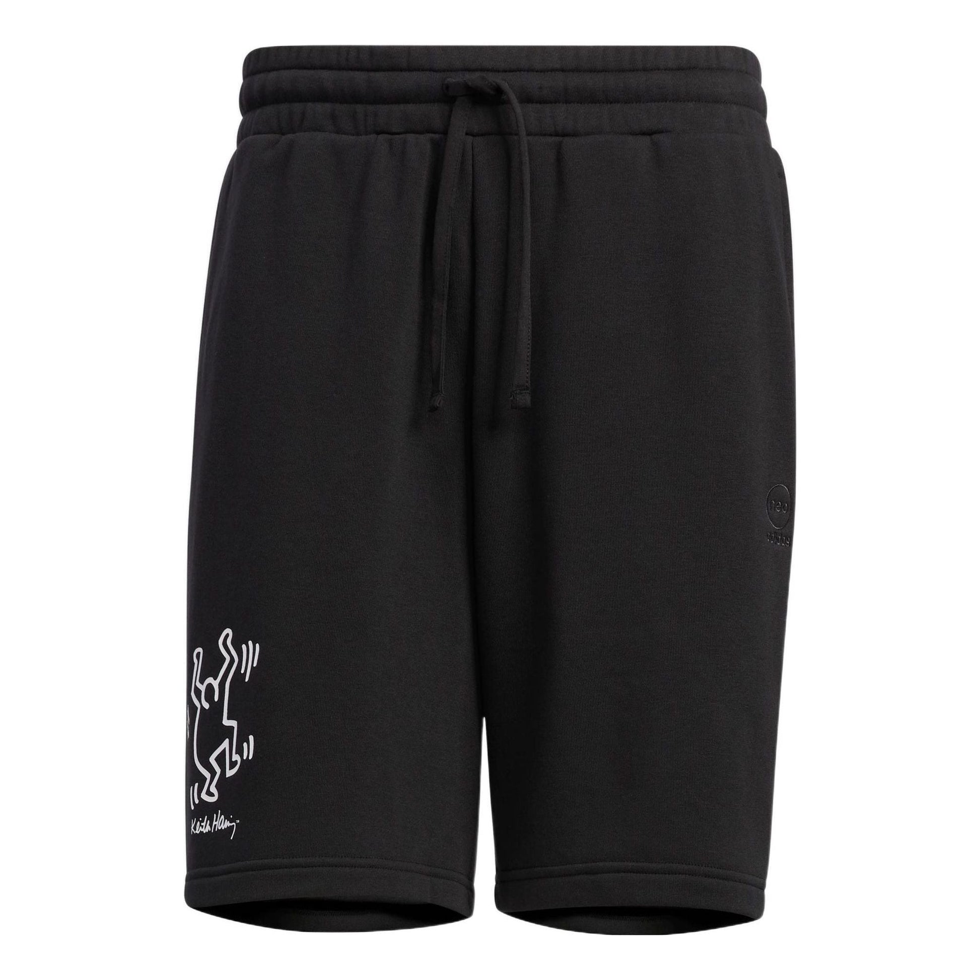 Men's adidas neo x . Crossover Cartoon Stripe Athleisure Casual Sports Shorts Black HD7259