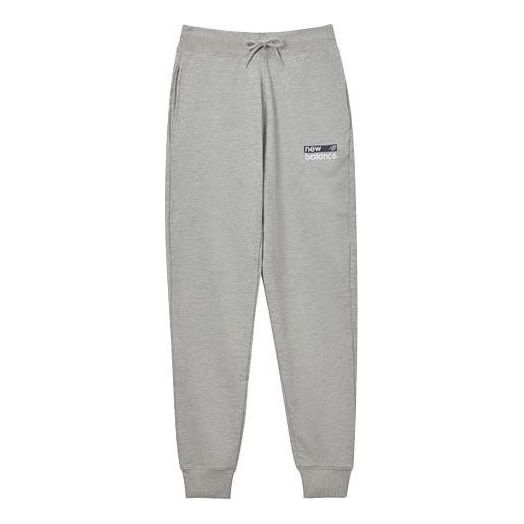 New Balance Logo Print Sweatpants Asia Sizing 'Grey Black' MP03905-AG