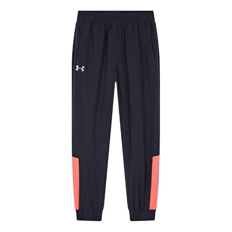 (GS) Under Armour Casual Woven Pant 'Black Pink' 234108073