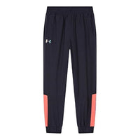 (GS) Under Armour Casual Woven Pant 'Black Pink' 234108073