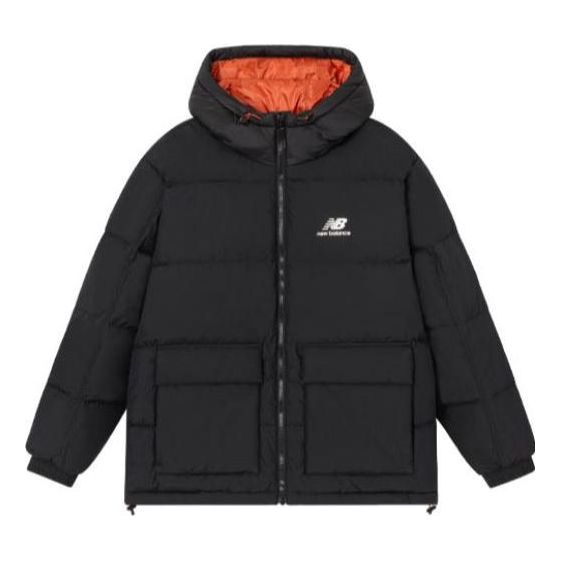 New Balance Soft Alpine Icon Down Jacket Asia Sizing 'Black Orange' AMJ24358-BK