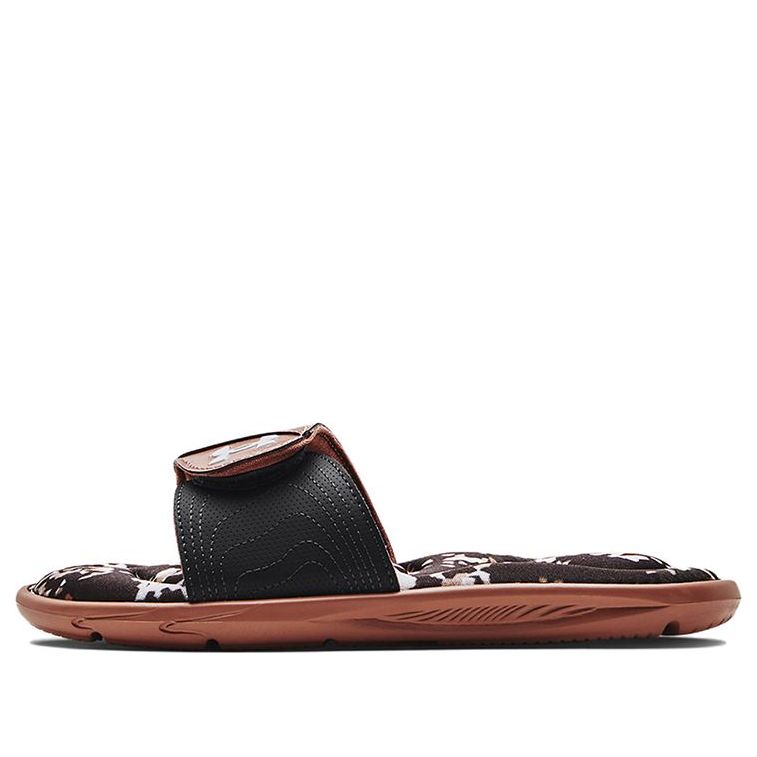 (WMNS) Under Armour Ignite 6 Graphic Footbed Slide 'Uptown Brown Black' 3023767-200