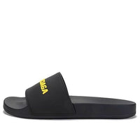 Balenciaga Pool Sandals Black/Yellow 565826W1S811070