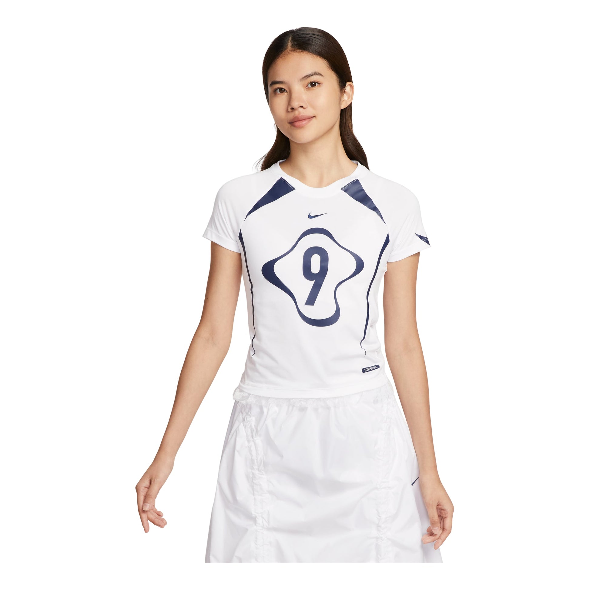 (WMNS) Nike Chill Knit Graphic T-shirt 'White' II1950-100