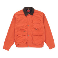 Supreme FW18 Field Jacket Mossy Orange Fleece Lined Cargo SUP-FW18-856