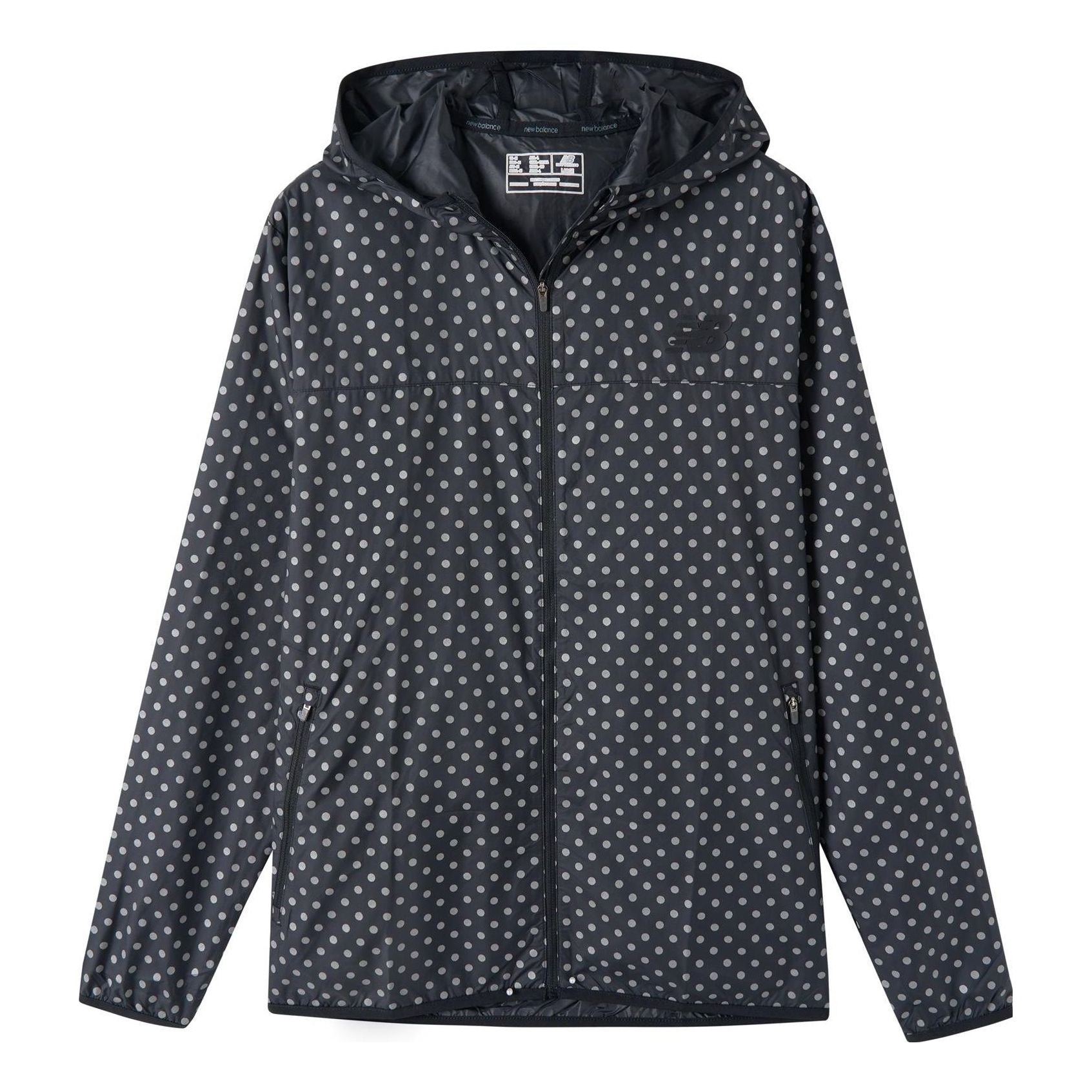 New Balance Dots Print Jacket Asia Sizing 'Black White' AMJ53044-BPT