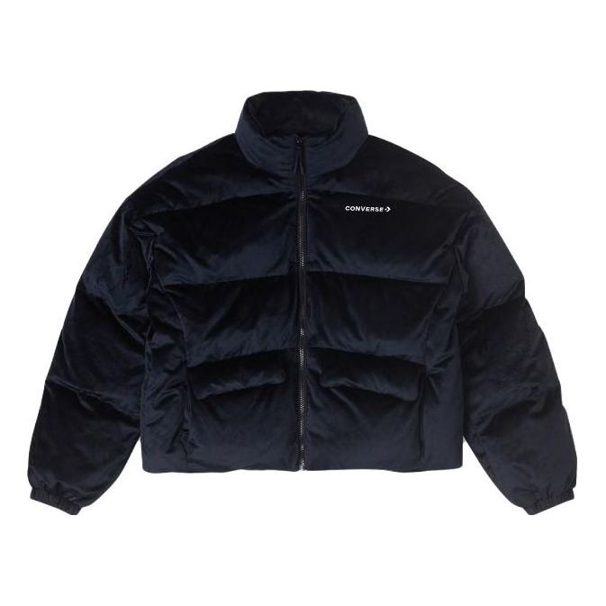 (WMNS) Converse Short Down Jacket Asia Sizing 'Black' 10025222-A02