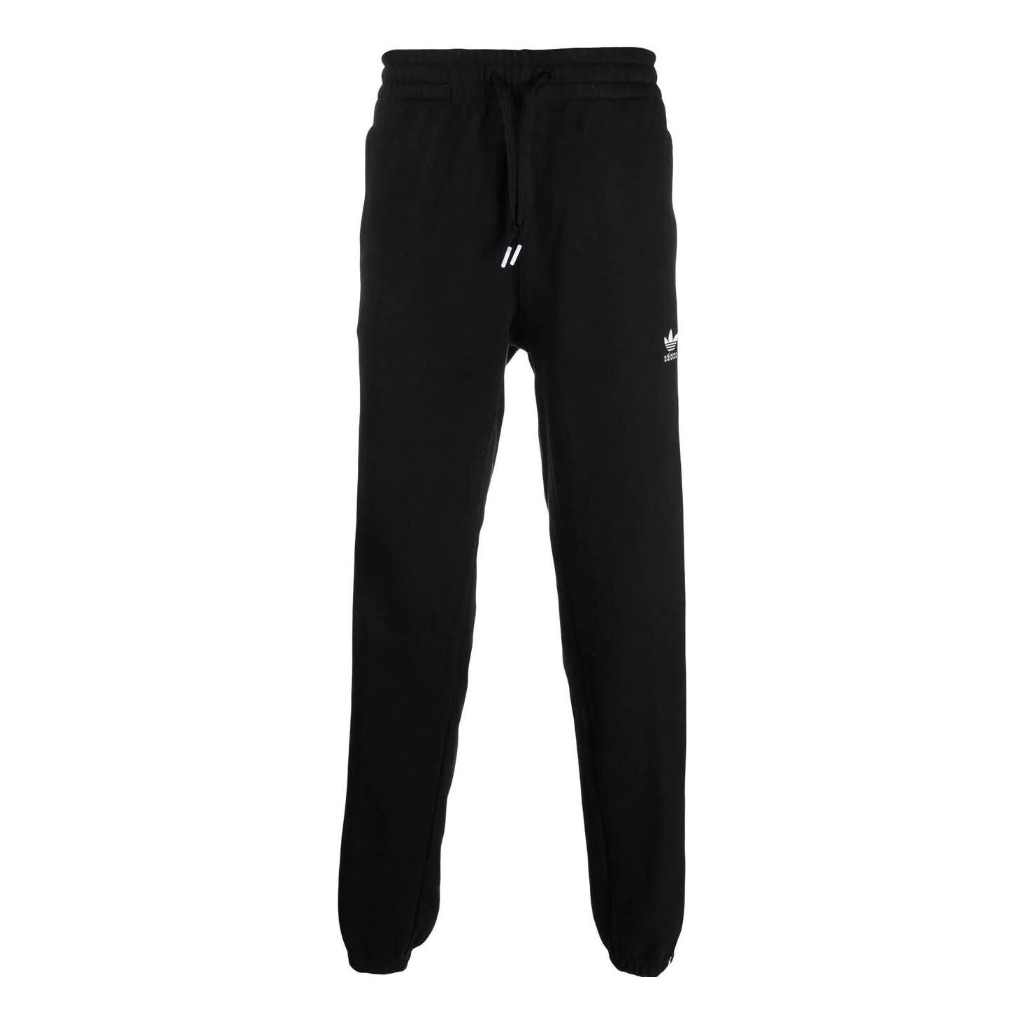Men's adidas originals Logo Printing Pattern Drawstring Elastic Waistband Bundle Feet Sports Pants/Trousers/Joggers Black HK7319
