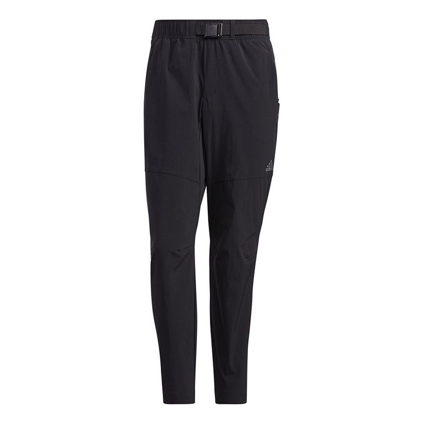 adidas Th Wv Pkt Pnt Slim Fit Solid Color Sports Long Pants Black H40197