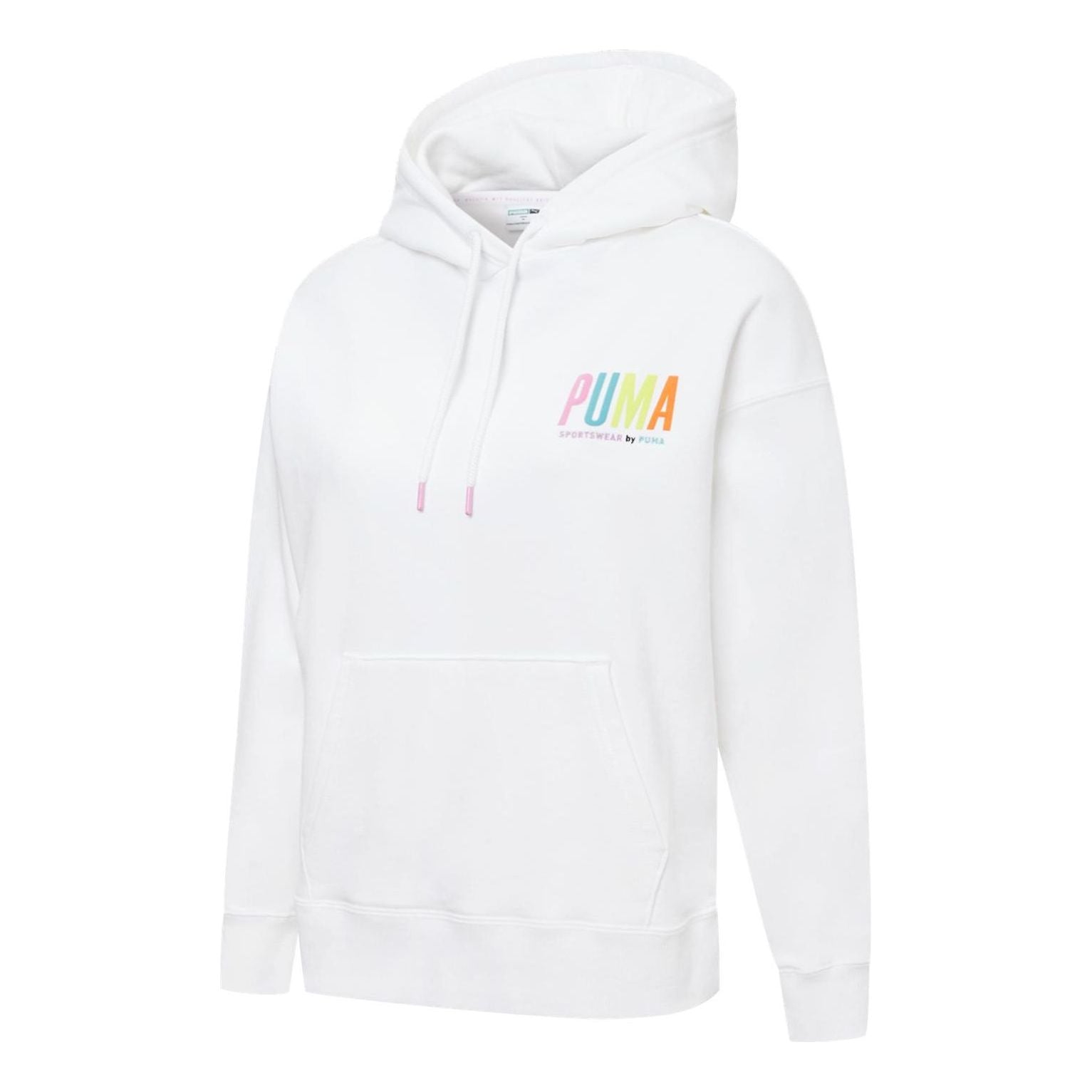 (WMNS) PUMA Logo SWxP Graphic Hoodie 'White' 535333-02