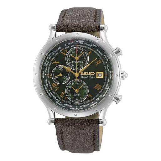 Men's SEIKO Limited Version 30 Anniversary World Time Stopwatch Quartz Watch SPL057P1