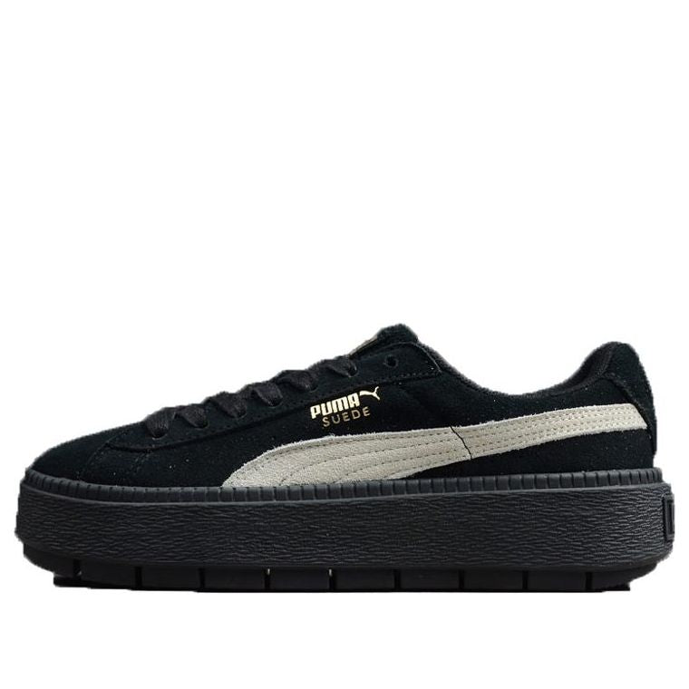 (WMNS) PUMA Suede Platform Trace 'Black' 367259-01