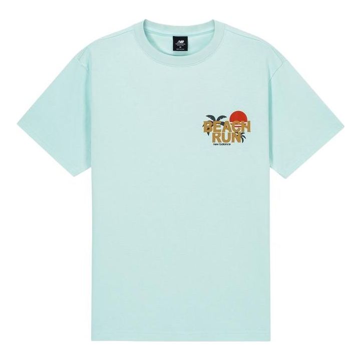 New Balance Classic Lifestyle T-Shirt Asia Sizing 'Sky Blue' AMT32364-LSF