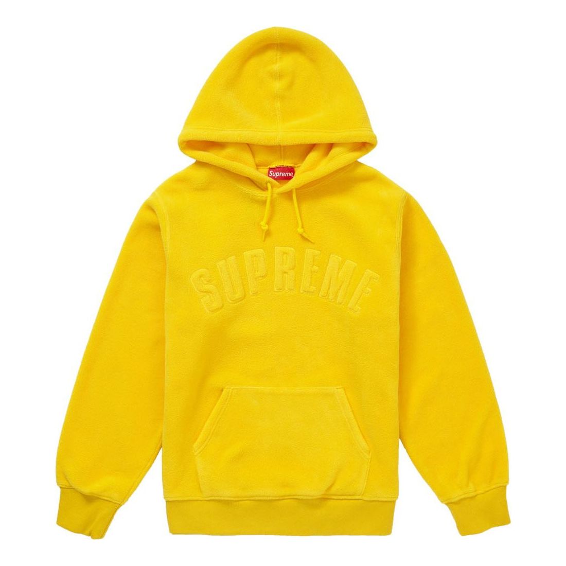 Supreme FW18 Polartec Hooded Sweatshirt Yellow SUP-FW18-1295
