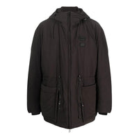 Off-White Zip-Up Long-Sleeved Padded Jacket 'Black' OMED056F22FAB001
