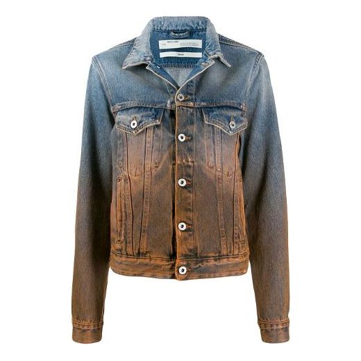 Off-White Degrade Gradient Denim Jacket Slim Fit Version OWYE012E1977308987B4