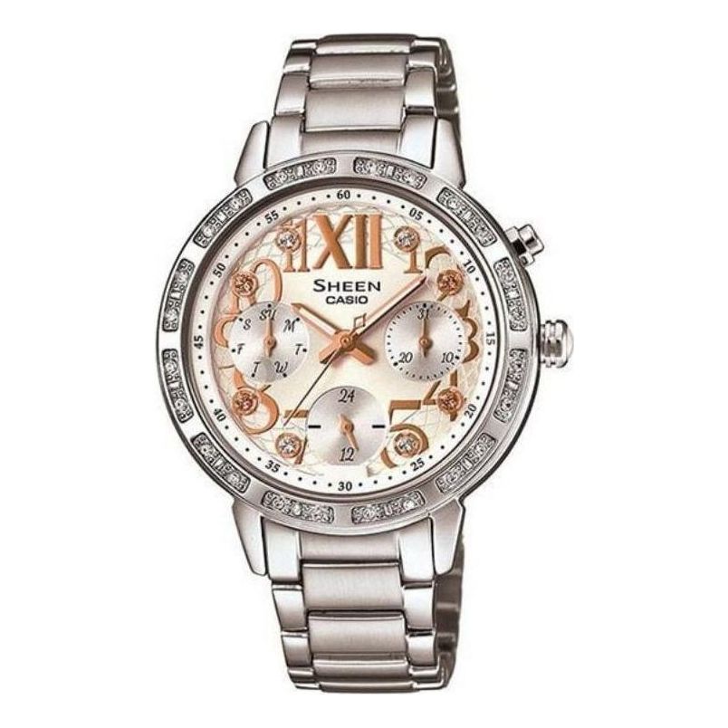 CASIO Female SHEEN Japan / South Korea Fashion Quartz Analog SHE-3036D-7