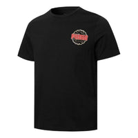 PUMA Metallic Graphic Tee Logo Printing Round Neck Pullover Short Sleeve Black 847663-01