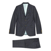 Gucci Bees And Hearts Monaco Suit 'Grey Blue' 554100-Z559J-4265