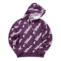(WMNS) FILA x Wilson Knitting Hoodie Purple A11W043246F-PU