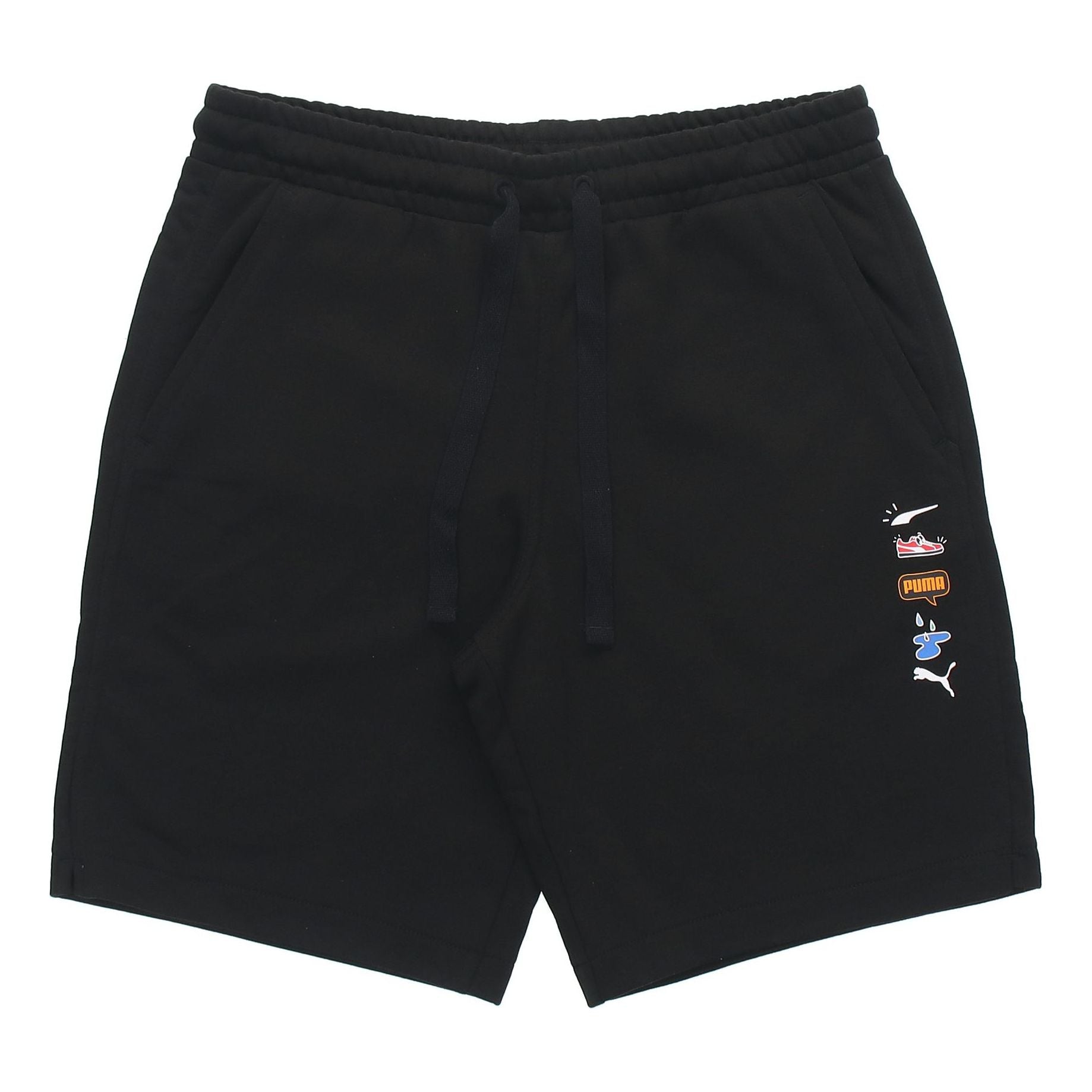 PUMA Awareness Athleisure Casual Sports Drawstring Breathable Shorts Black 532036-01