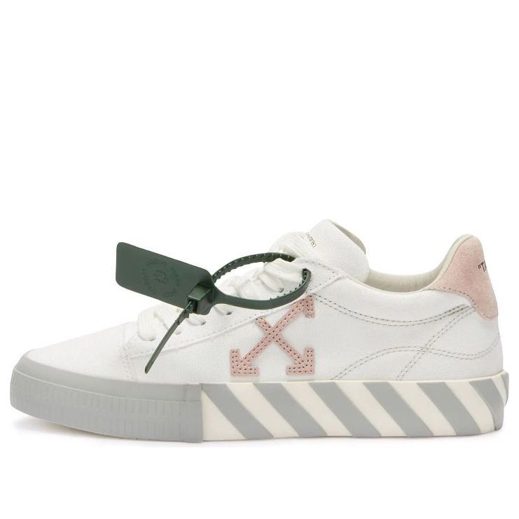 (WMNS) Off-White Vulc Low Canvas Sneaker 'White Pink Grey' OWIA178S22FAB0010130