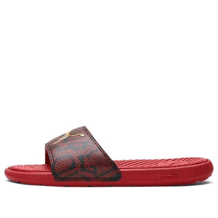 (WMNS) PUMA Cool Cat Snake Slippers Red 380794-02