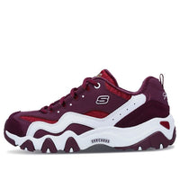 (WMNS) Skechers D'Lites 2.0 Sports Shoes Deep Wine 66666077-WINE