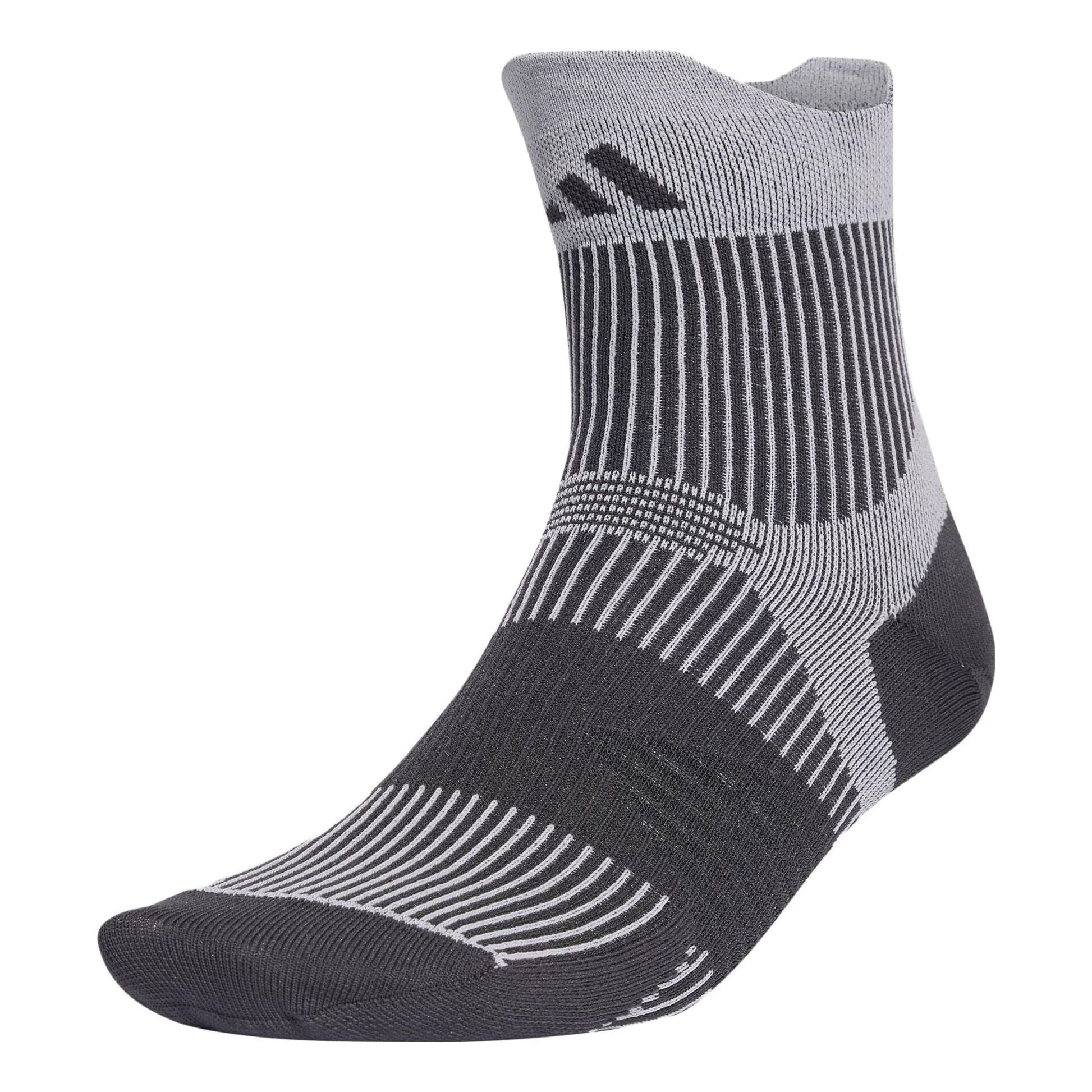 adidas Running Adizero HEAT.RDY Socks 'Black Grey' HR7050