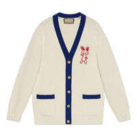 Gucci Lunar New Year Wool Cardigan 'Ivory Blue' 724933-XKCW6-9254