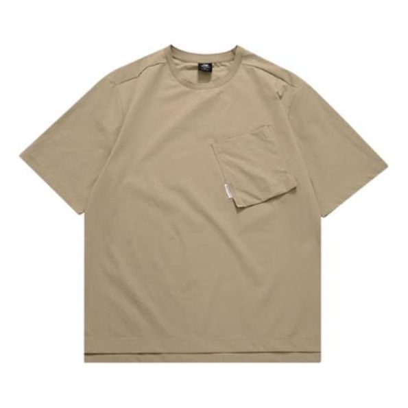 New Balance Casual Pocket T-Shirt Asia Sizing 'Brown' AMT32352
