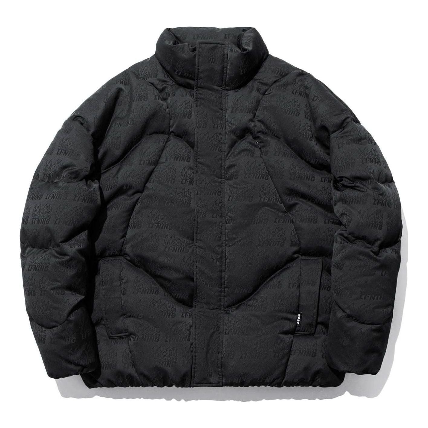Li-Ning All-Over Print Down Jacket 'Black' AYMT045-2