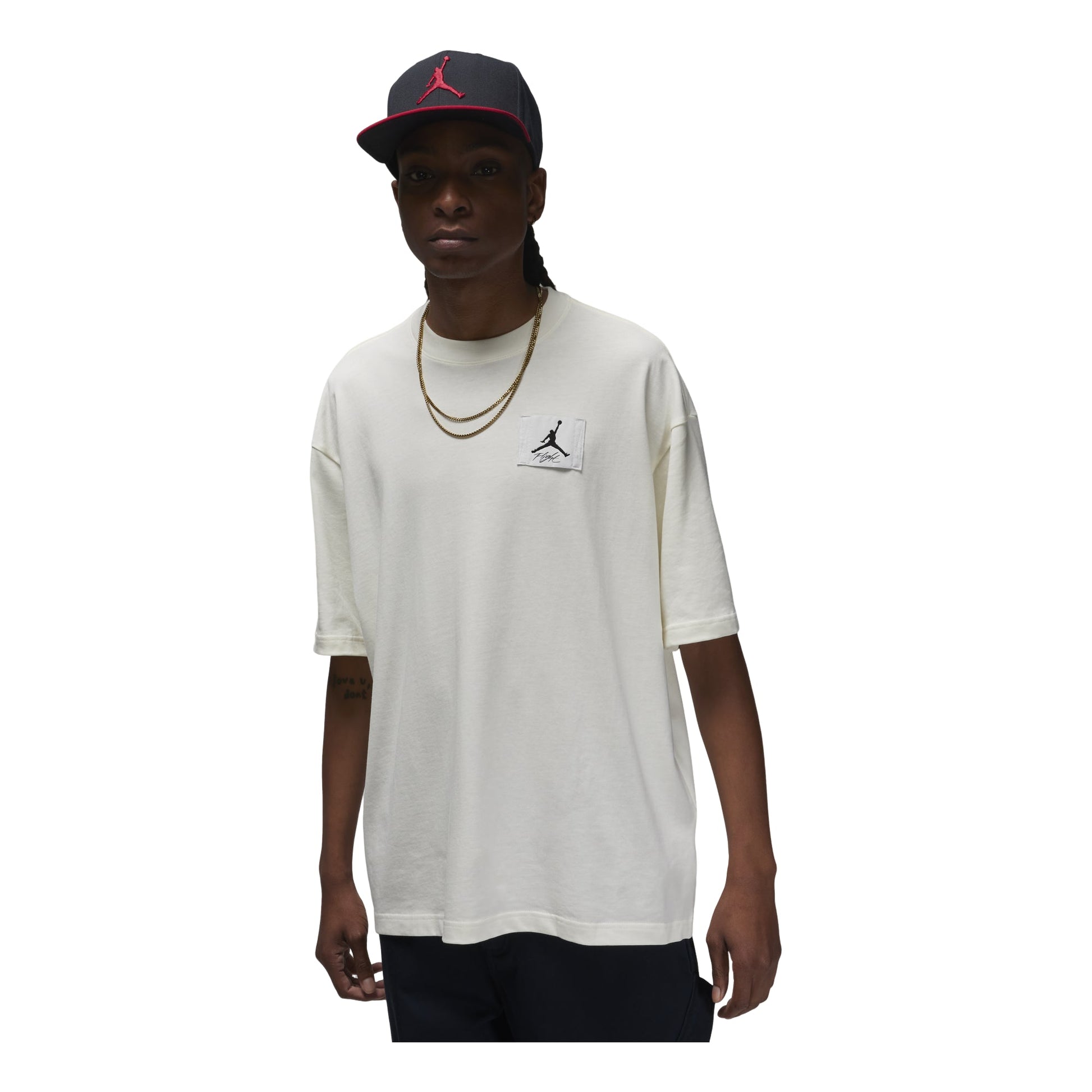 Air Jordan Flight Essentials Oversized T-shirt Asia Sizing 'Summit White' DZ7314-133