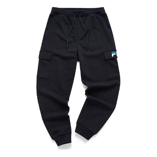 FILA FUSION Bundle Feet Cargo Casual Sports Pants Black T11M113603F-BK