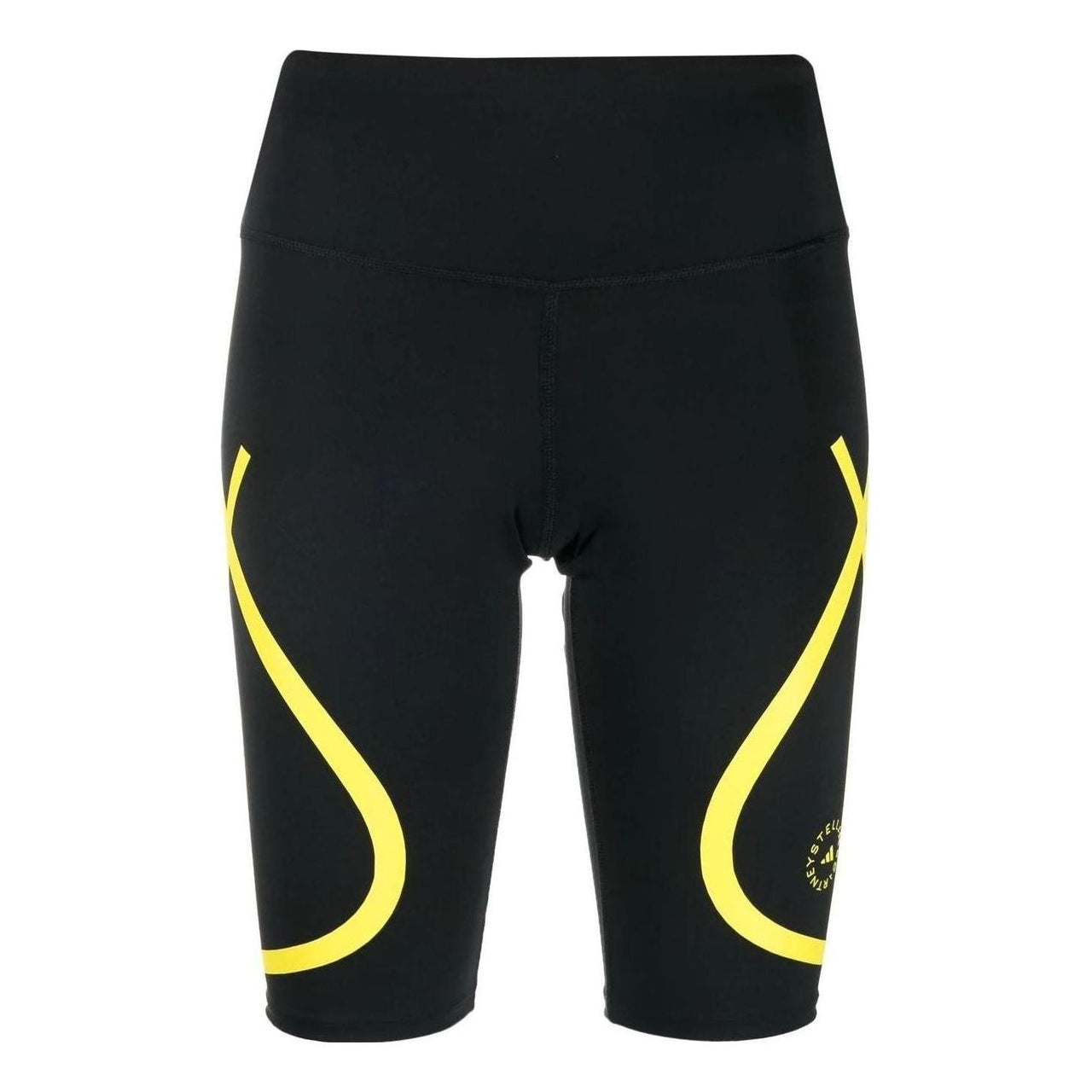 (WMNS) adidas by Stella McCartney TruePace Cycling Shorts Asia Sizing 'Black Yellow' HI6058