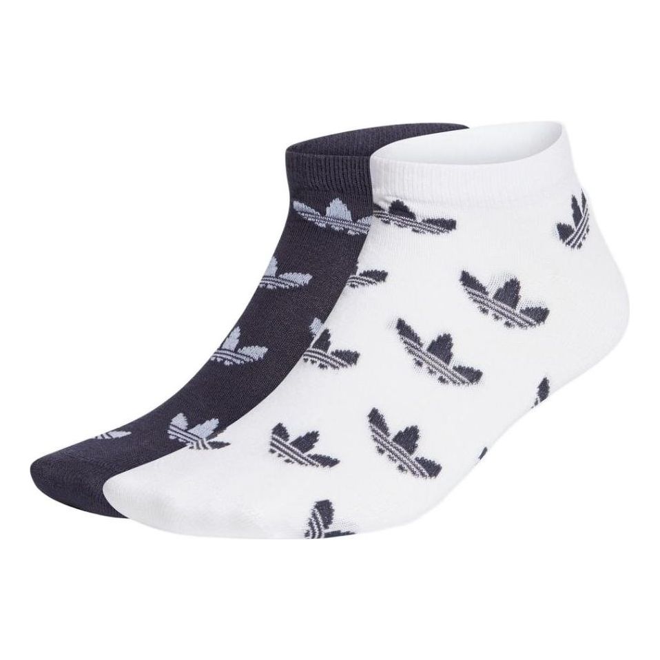 adidas Trefoil Allover Print Liner Socks 'Legend Ink/White' GN3101