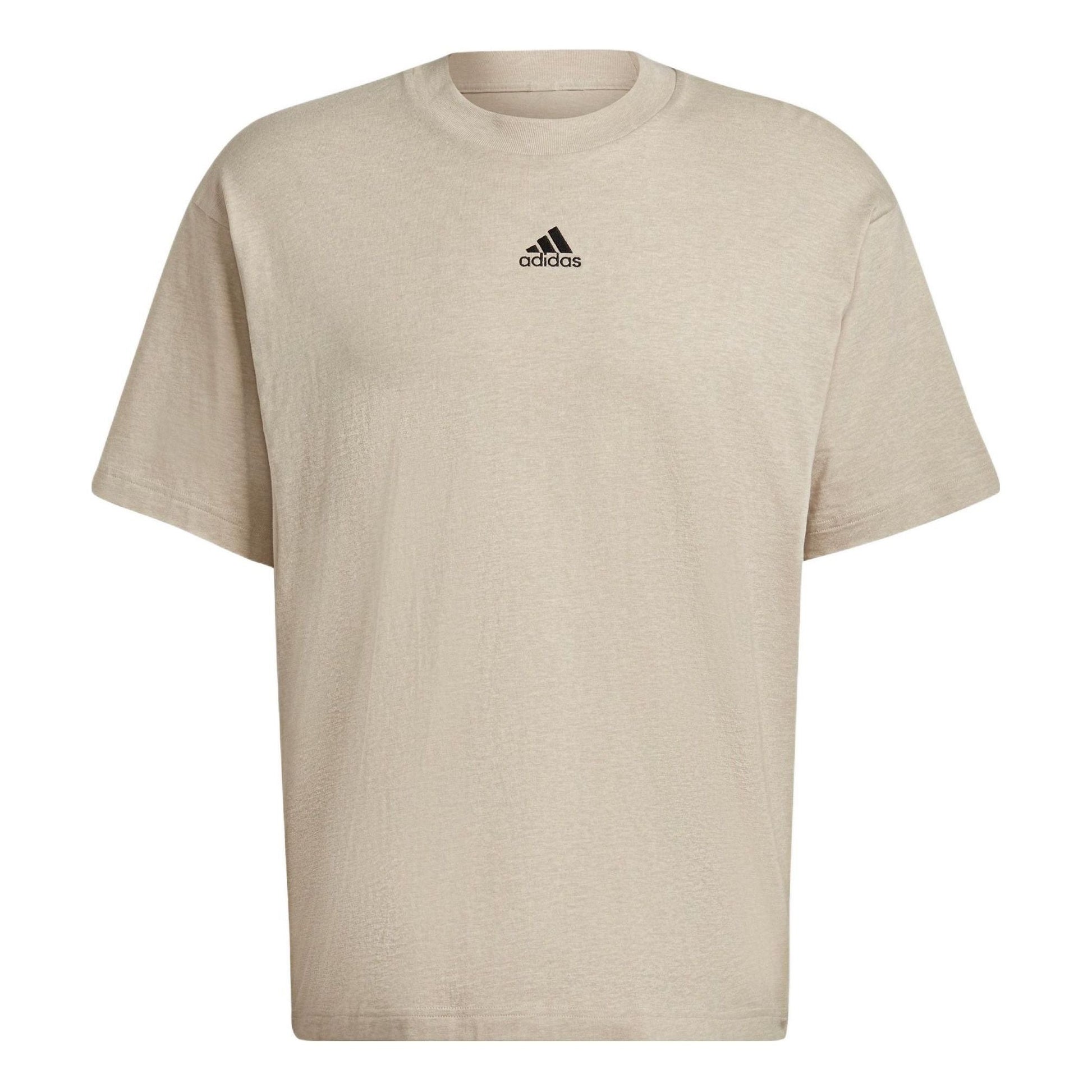 adidas BotanDyed Tee Solid Color Small Label Round Neck Sports Short Sleeve Couple Style Khaki HE3068