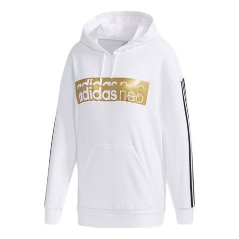 (WMNS) adidas neo Casual Sports Pullover White GH8212
