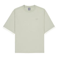 New Balance NB Logo Crewneck T-Shirt Asia Sizing 'Olivine' AMT42314-OVN