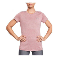 (WMNS) Under Armour Tech Twist Sports Training Short Sleeve Pink Red 1277206-662