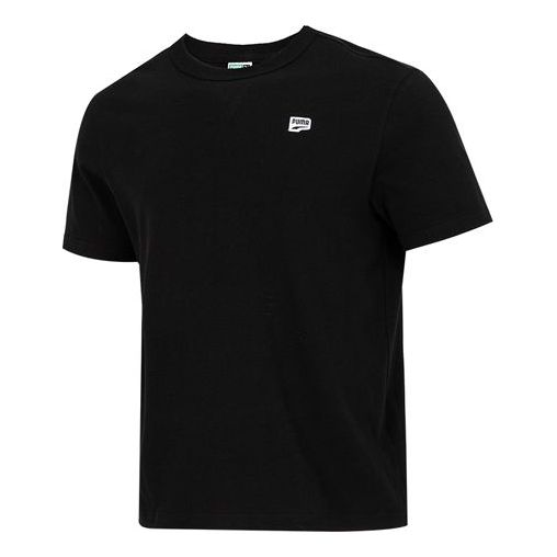 PUMA Small Logo Downtown Tee 'Black' 535387-01