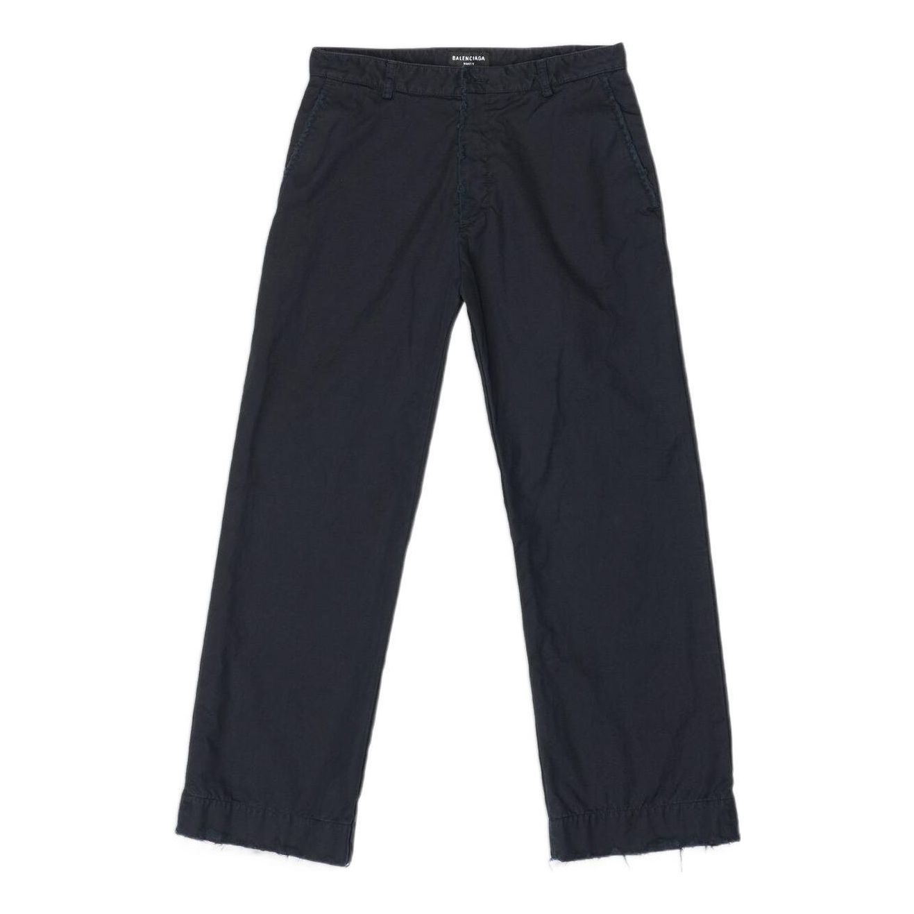 Balenciaga Cropped Cotton Trousers 'Noir' 699004TKP061000
