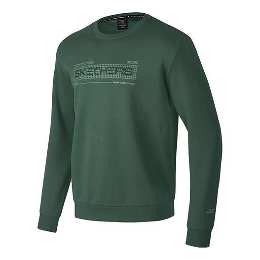 Skechers Letter Embroidered Thickened Round Neck Sweatshirt 'Multi-Color' P423M138