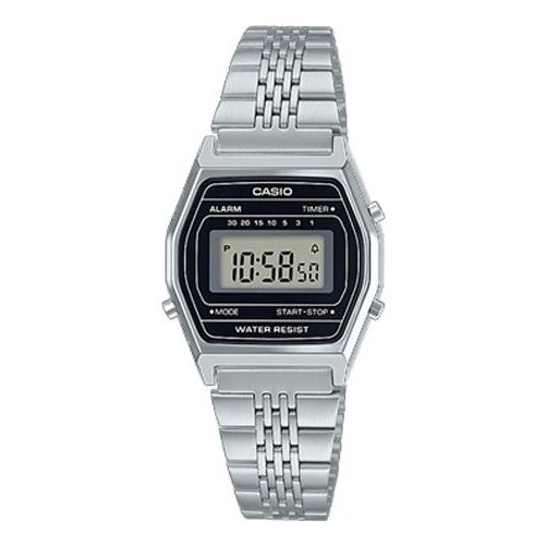 CASIO Quartz Waterproof Analog Unisex Mens Silver Digital LA690WA-1