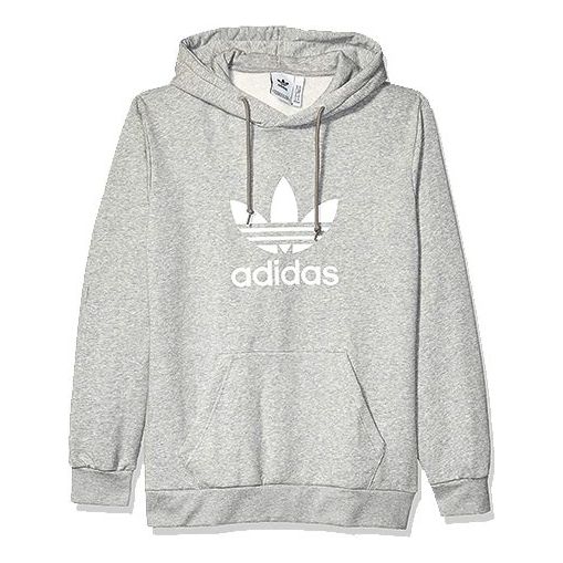 adidas originals Casual Sports Pullover hooded Long Sleeves Gray ED8785